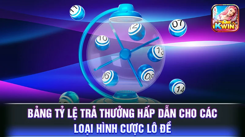 Bảng tỷ lệ trả thưởng hấp dẫn cho các loại hình cược lô đề