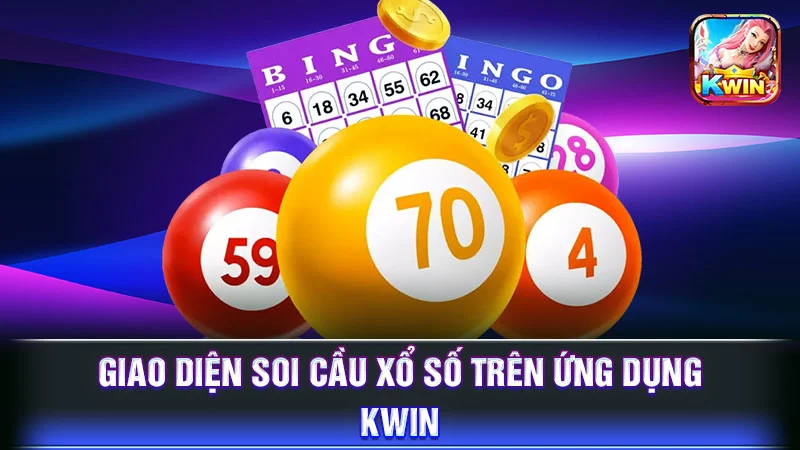Giao diện soi cầu xổ số trên ứng dụng KWIN
